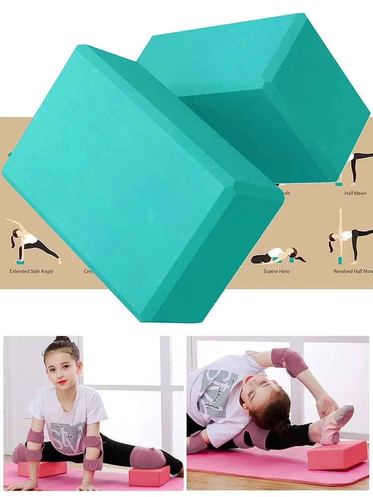 1PCYoga Building Blocks Cubes Pilates Bricks Reinforcement Mats Sport Yoga Supplies Exercise Home Exercise Equipment Fitness Eva