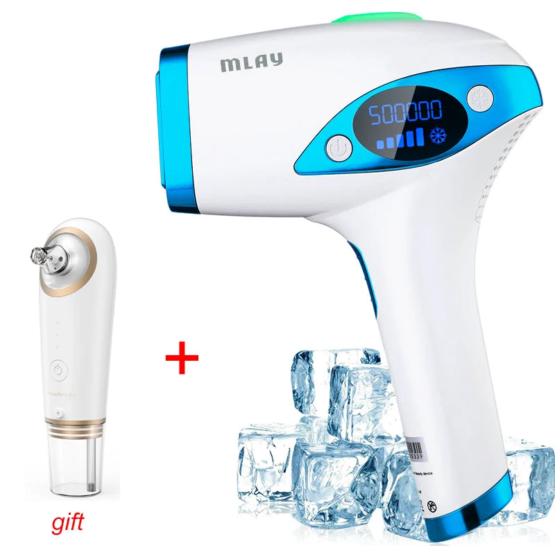 MLAY T4 Laser  Hair Removal Machine Ice Cool Permanent IPL laser Epilator Hair Remover Device Mlay Laser for Body Facial Bikini