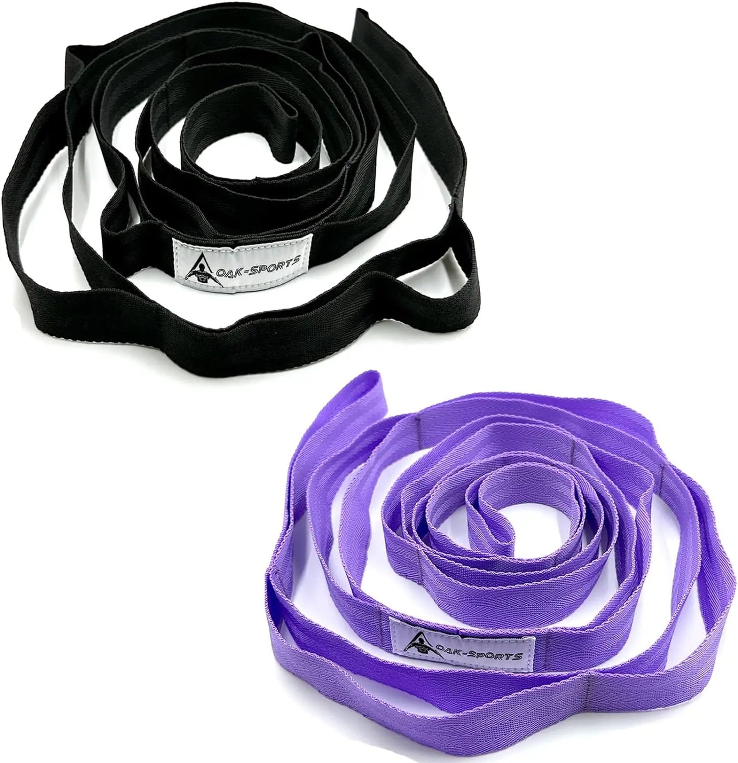 Stretching Strap Yoga Strap with Loops, Stretch Straps for Physical Therapy, Non-Elastic Exercise Strap for Pilates, Dance