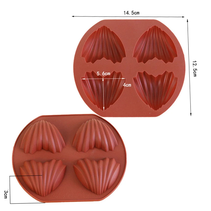 Shell Madeleine Cake Mold Silicone Baking Tools Shell Shape Baking Cake Mold DIY Kitchen Accessories