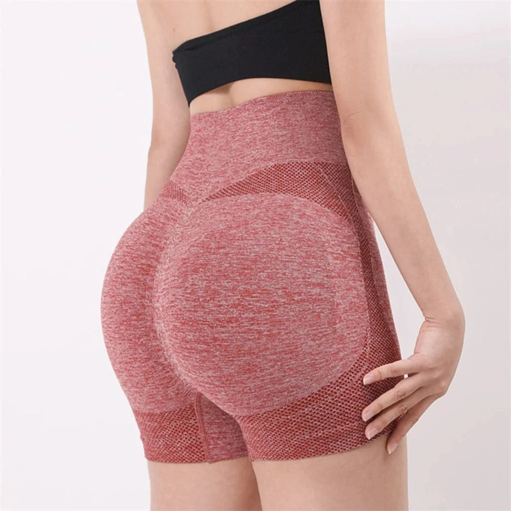 Women Yoga Shorts High Waist Workout Shorts Fitness Yoga Lift Butt Fitness Ladies Yoga Gym Running Short Pants Sportswear