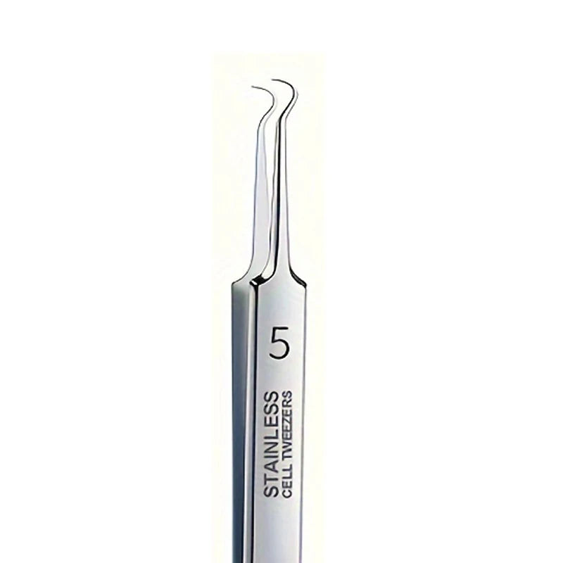 1 Pack Extra Fine No. 5 Cellular Acne Blackhead Tweezers - Facial Beauty Remove Acne Needle Tools for Skin Care