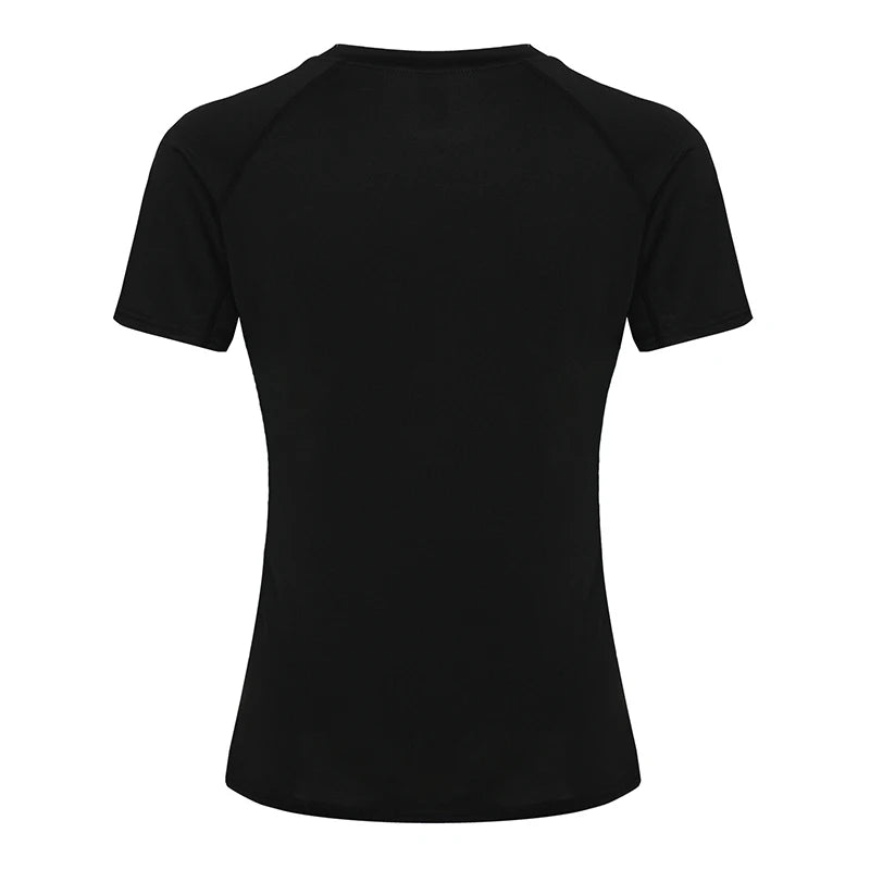 Women's Compression Shirt Short Sleeve Athletic Yoga Running T-Shirt Summer Gym Workout Quick Dry Stretchy Tees Tops Baselayer