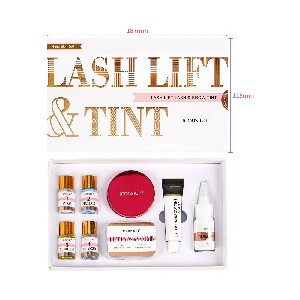 ICONSIGN Lash Lift and Tint Kit Professional Eyelash Lifting Calia Perming Lashes Tint Brow Dye Eyes Makeup Tools Dropshipping