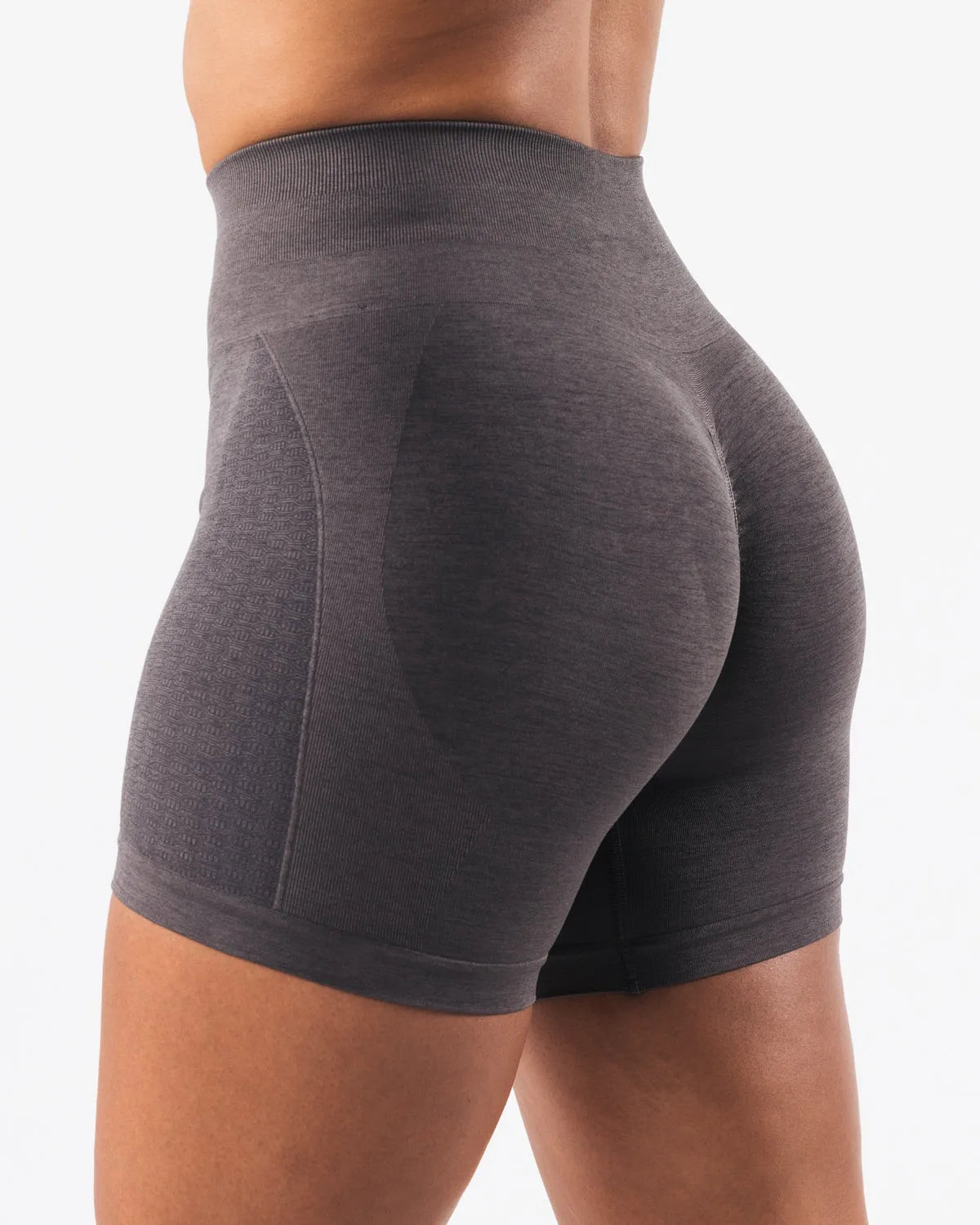 NCLAGEN Women's Seamless Gym Yoga Shorts Jacquard Fitness Leggings Workout Squat Proof High Waist Sports Tights Butt Scrunch