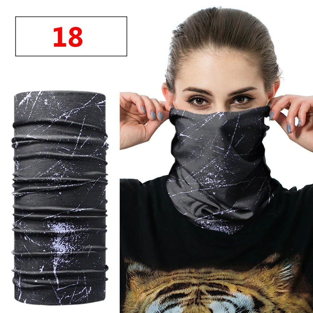 Fashion Men Women Head Face Neck Sunshade Collar Gaiter Tube Bandana Scarf  Sports Headwear Scarf Dustproof Outdoor Fishing