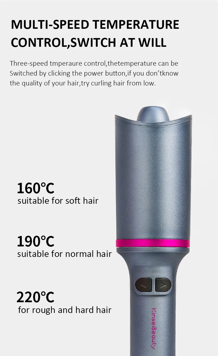 Auto Rotating Ceramic Hair Curler Automatic Curling Iron Styling Tool Hair Iron Curling Wand Air Spin and Curl Curler Hair Waver