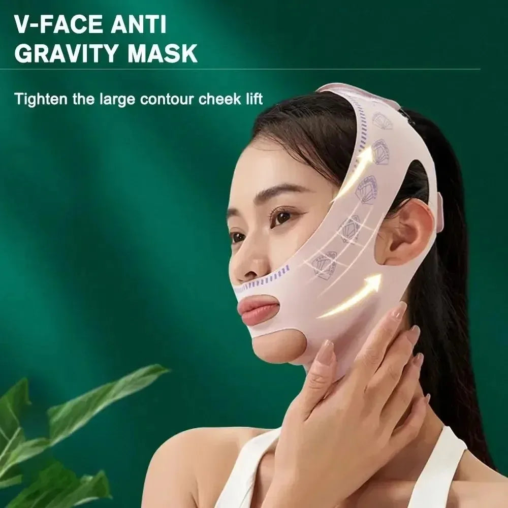 Beauty Face Sculpting Sleep Bandage, Double Chin Reducer, V-Shaped Slimming Face Mask, Reusable Facial Lifting Beauty Tool