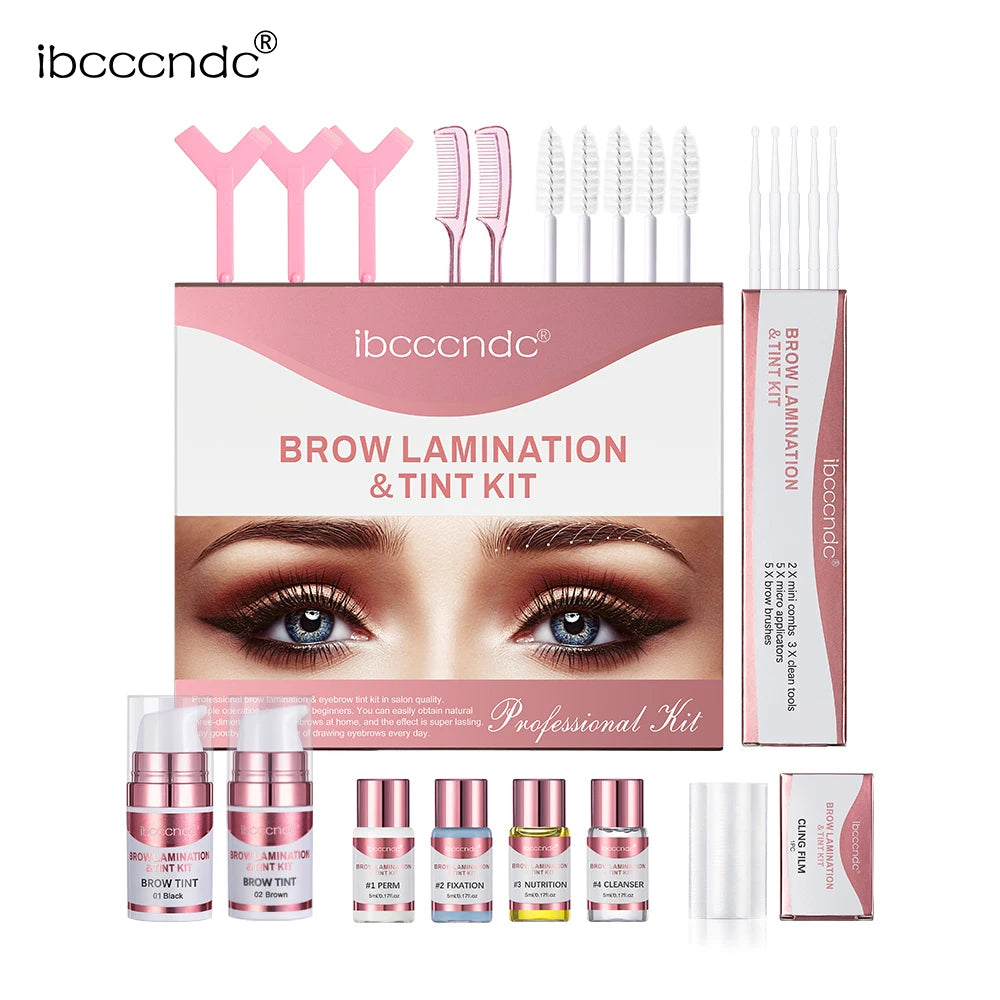 Semi-permanent Brow or Lash Lift and Tint Kit Professional Brow Lamination Eyelash Lifting Perming Lashes Dye Eyes Makeup