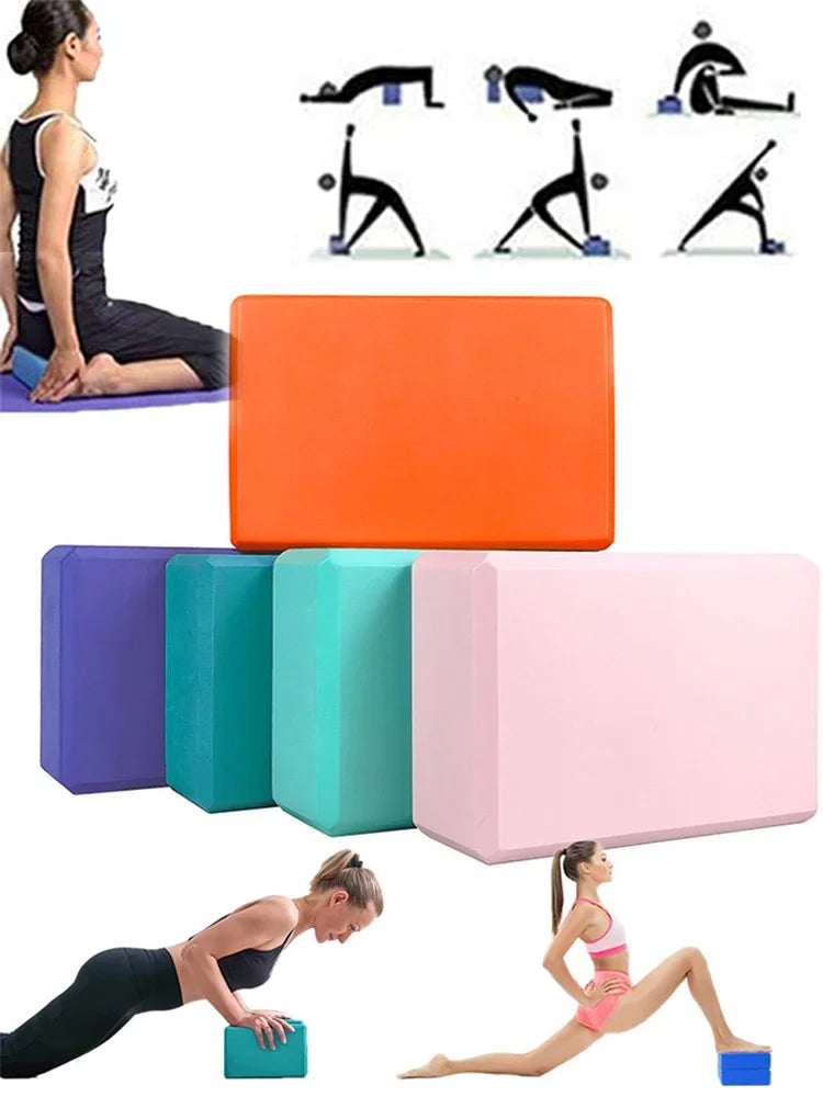 1PCYoga Building Blocks Cubes Pilates Bricks Reinforcement Mats Sport Yoga Supplies Exercise Home Exercise Equipment Fitness Eva