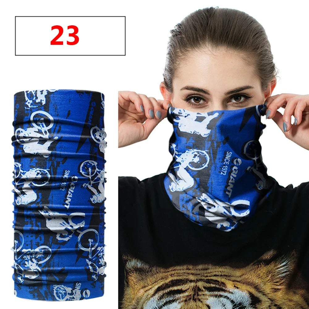 Fashion Men Women Head Face Neck Sunshade Collar Gaiter Tube Bandana Scarf  Sports Headwear Scarf Dustproof Outdoor Fishing