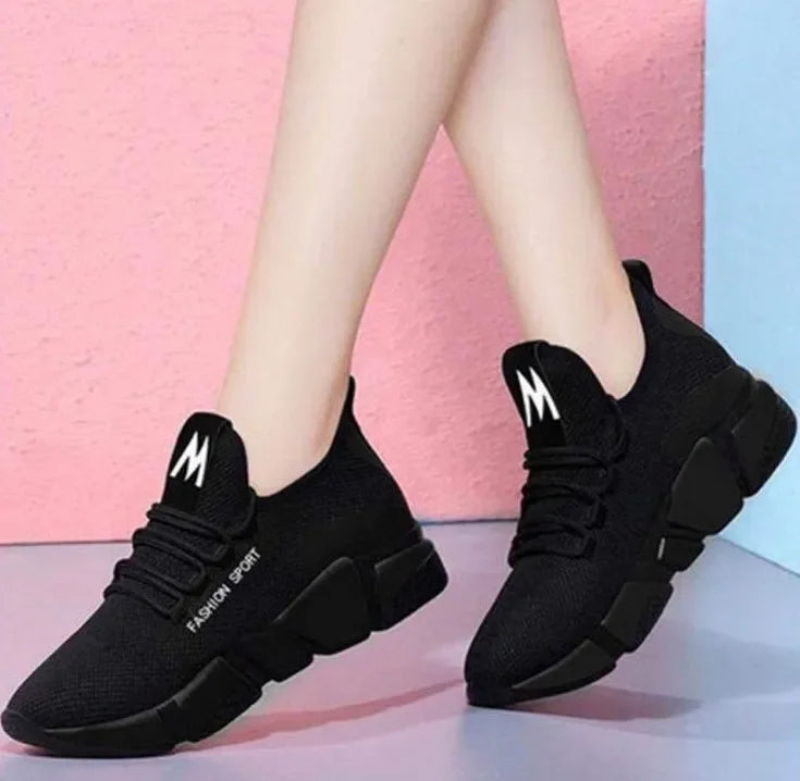 Women's shoes new comfortable women's shoes spring and autumn versatile lace up comfortable lightweight sports shoes