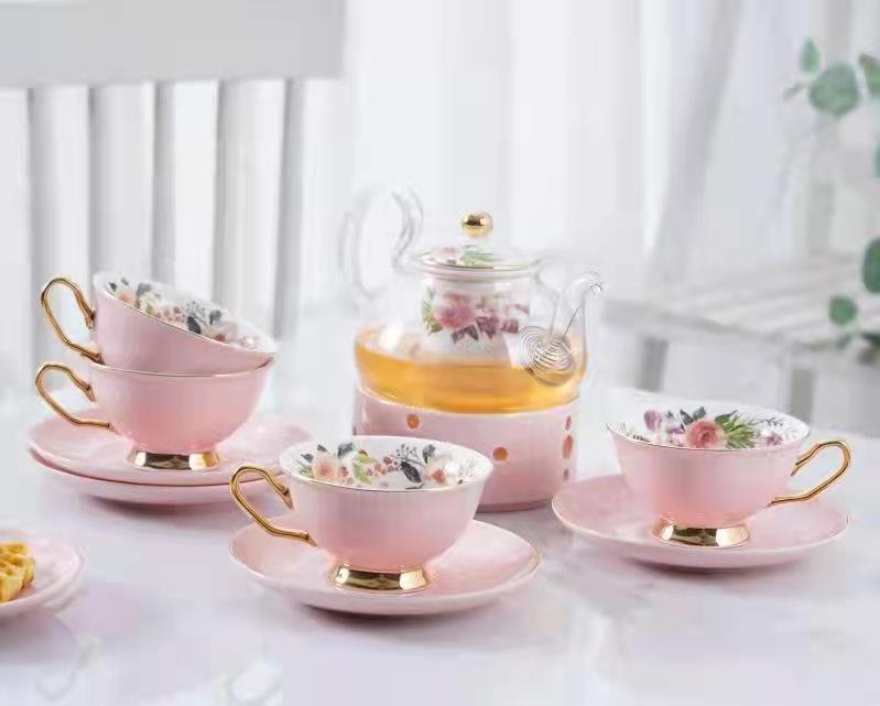 Tea set with tea pot - Premium Cups | Aleppo Gift UAE