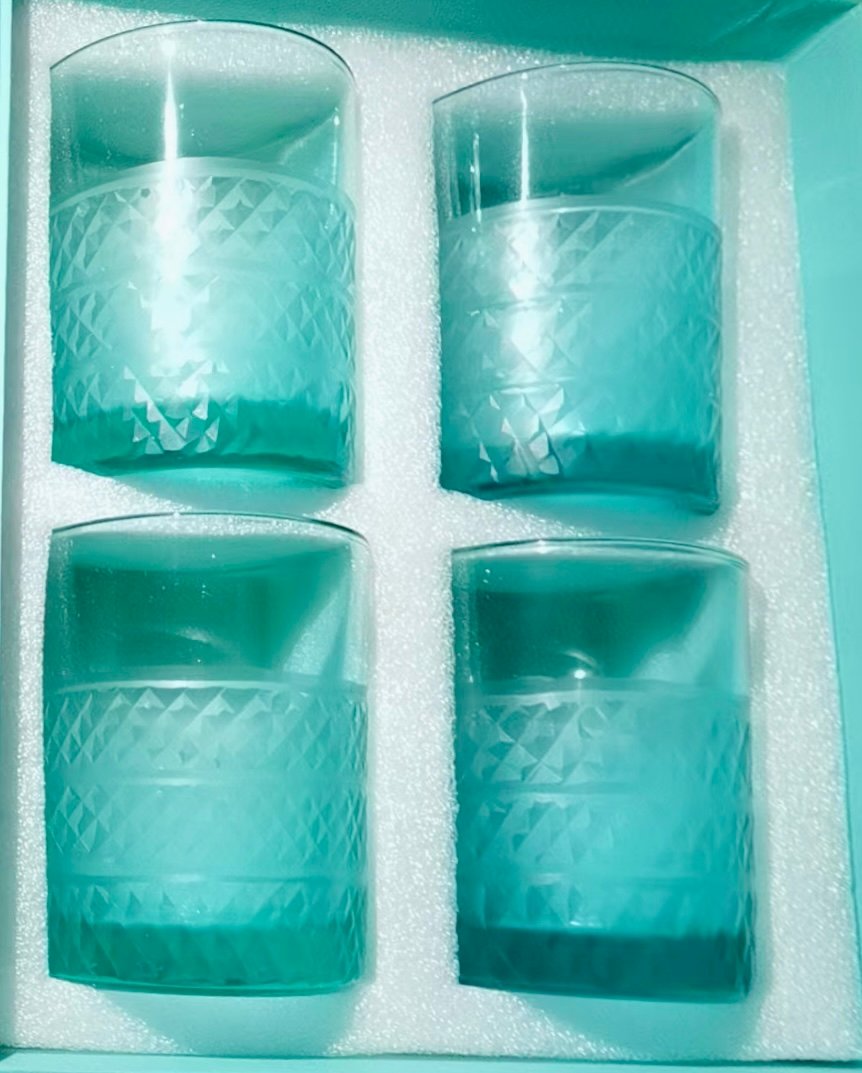 Tiffany glass set of 4 PCS - Image 2 of 3