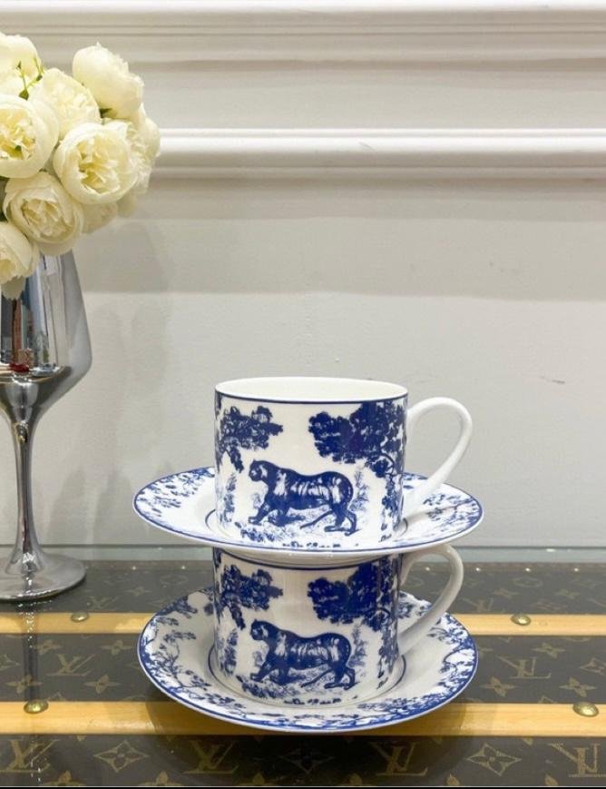 blue tea cups set of two - Dior Cups | Aleppo Gift UAE