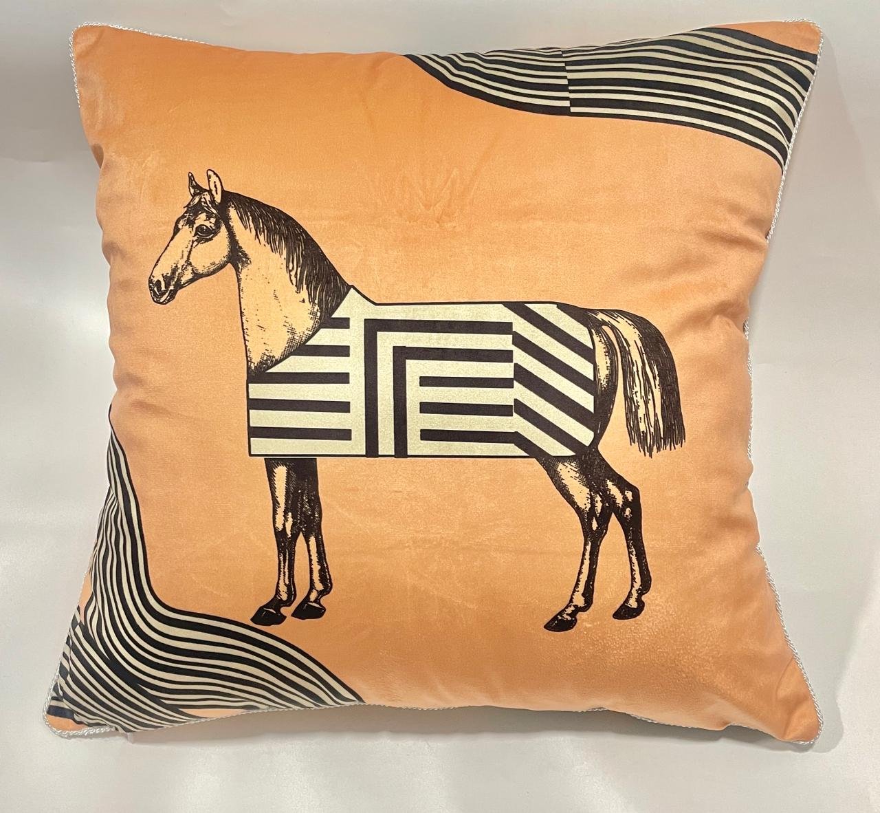 Velvet cushion from Hermes  - Image 2 of 10