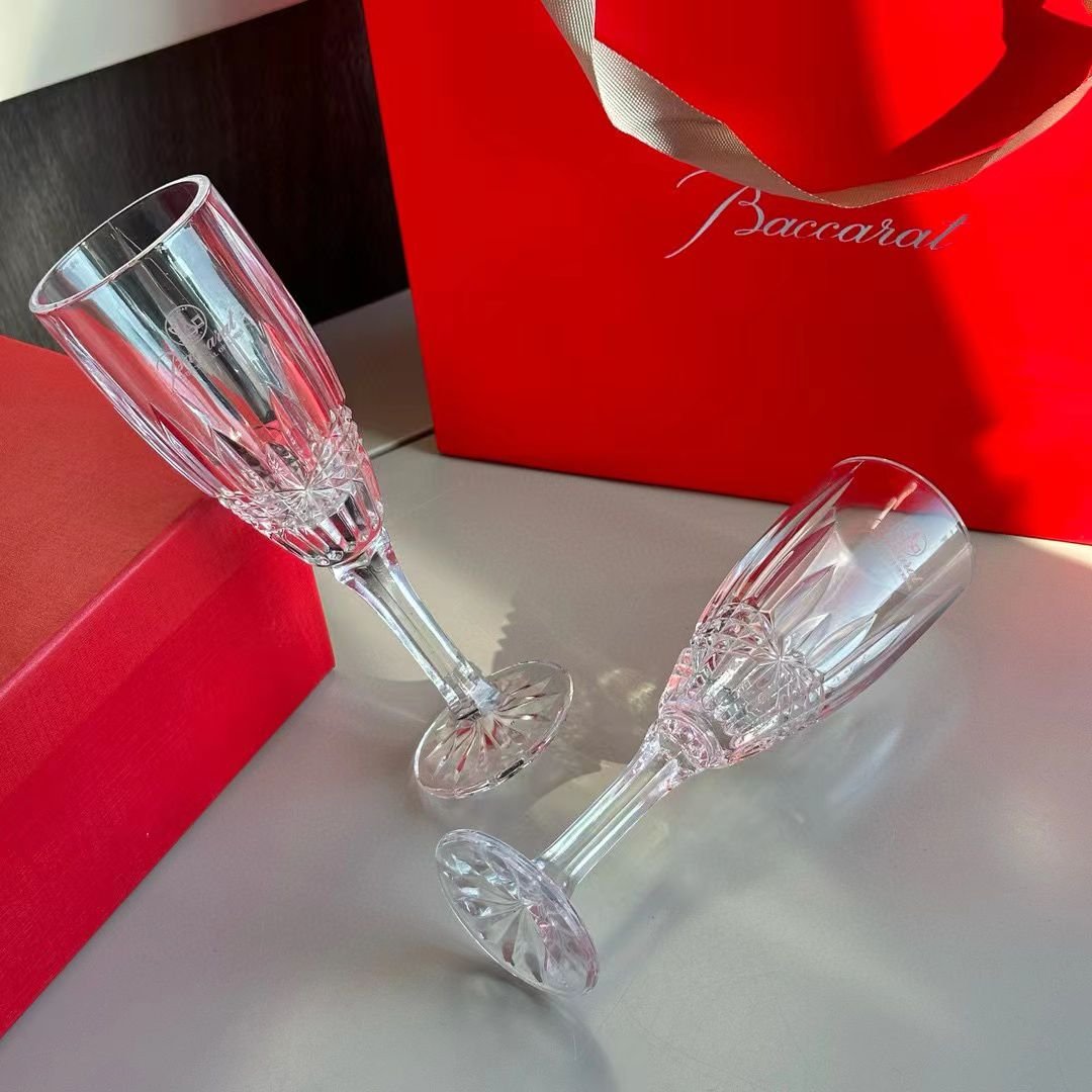 Set of two Baccarat long cristals glasses - BACCARAT Cups | Aleppo Gift UAE