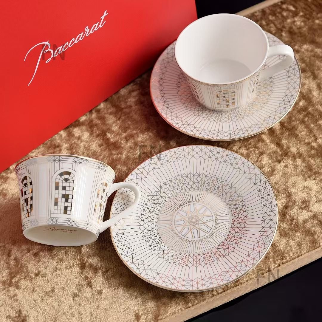 Baccarat Tea set of two cups - BACCARAT Cups | Aleppo Gift UAE