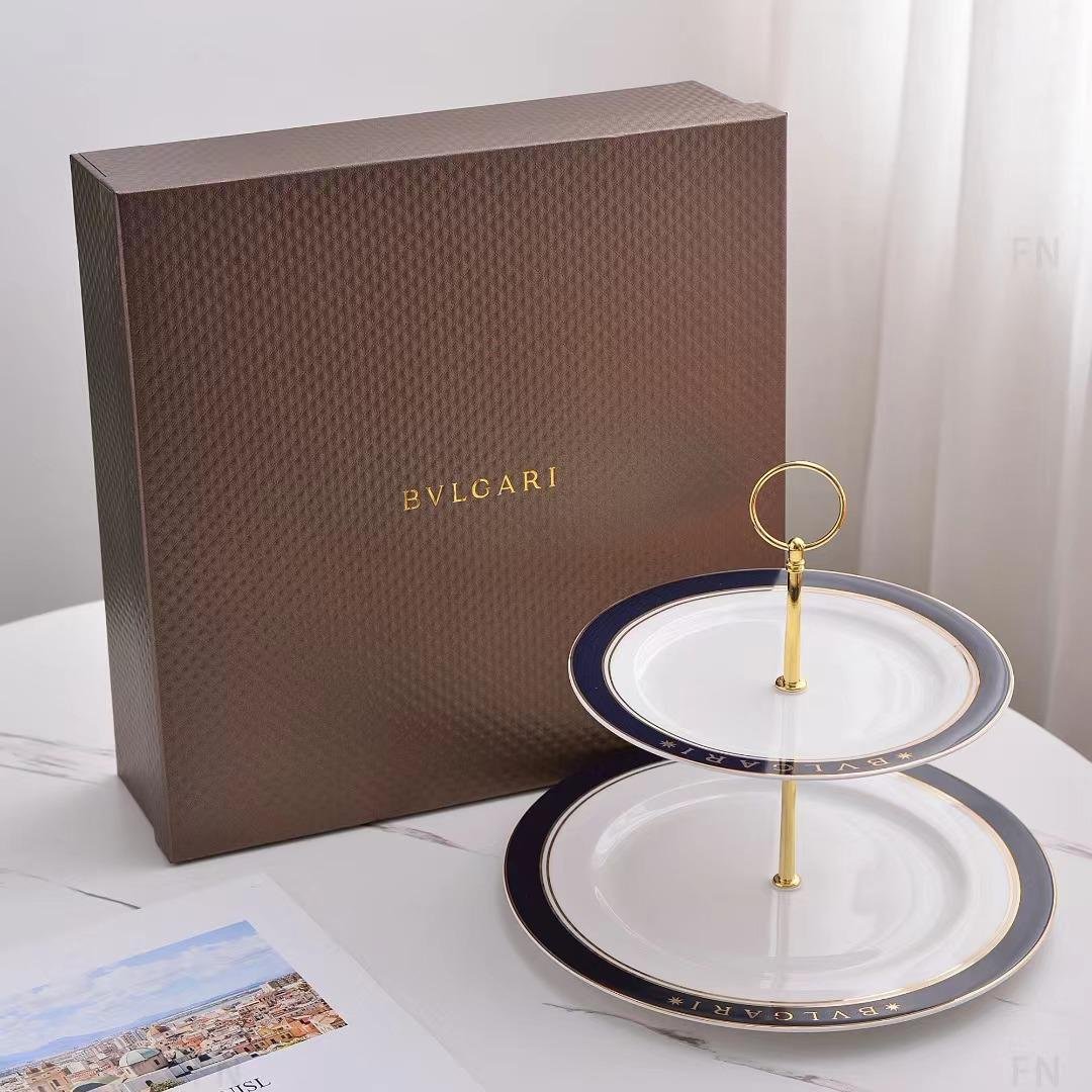 Bvlgari Sweets stand of two tires - Bvlgari Tray | Buy Online in UAE