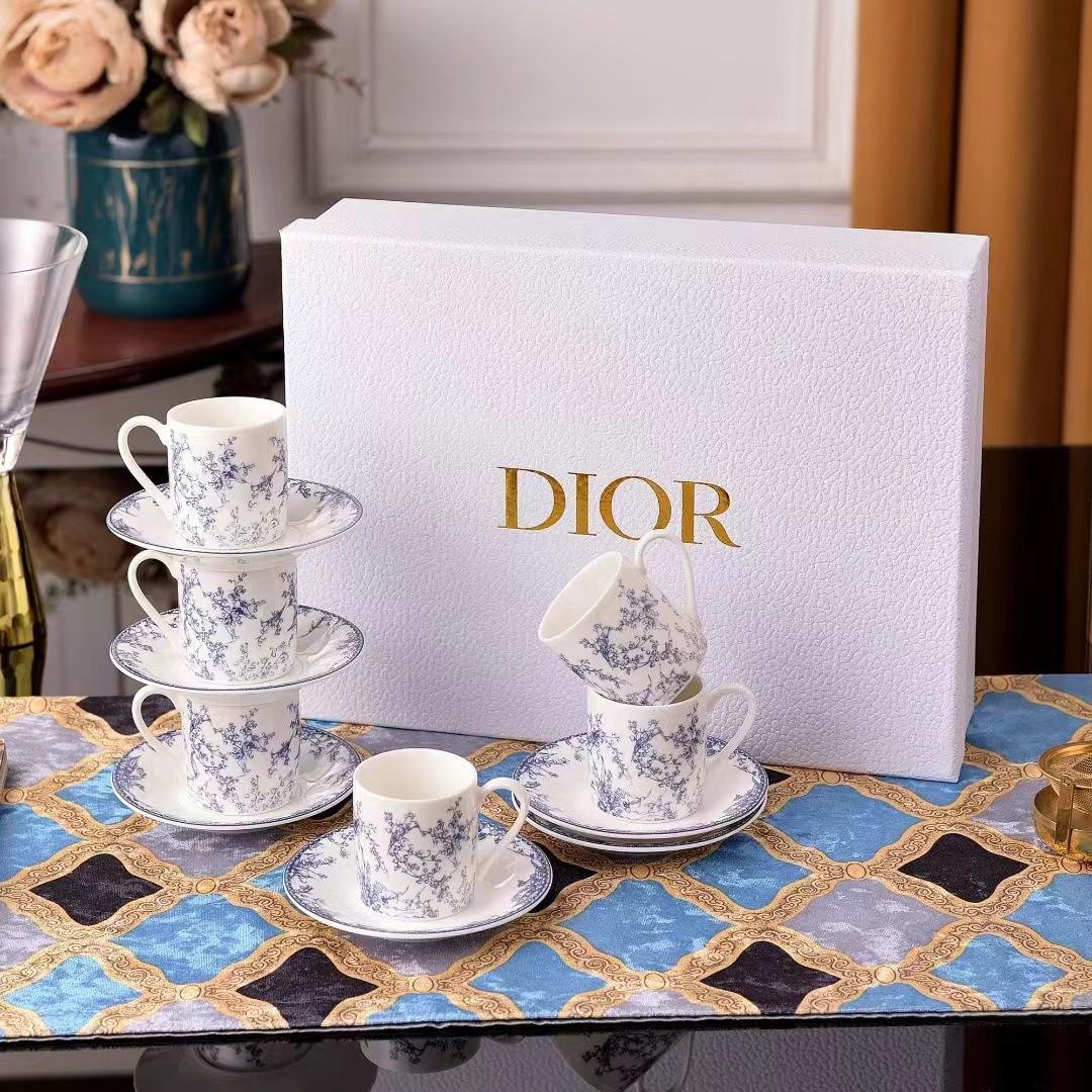 Turkish coffee set - Dior Turkish Coffee Cups | Aleppo Gift UAE