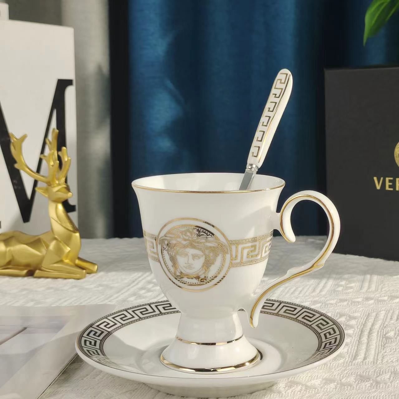 Cup with spoon from Hermes - Image 3 of 7