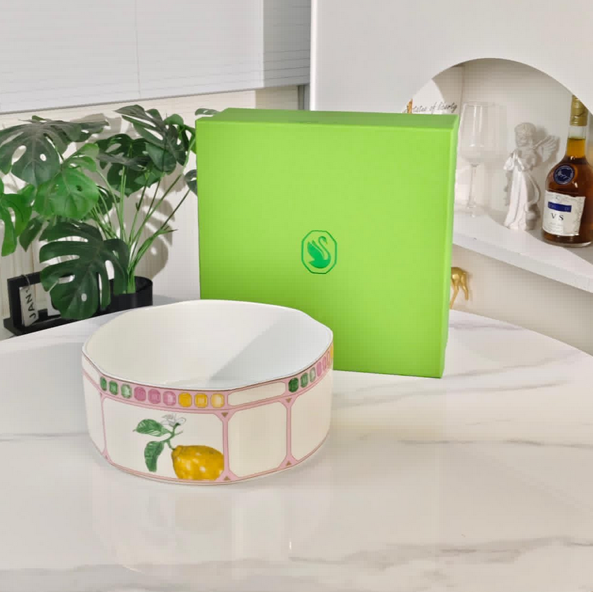 Swarovski 15 cm bowl Marshmallow - Swarovski Plates | Aleppo Gift UAE