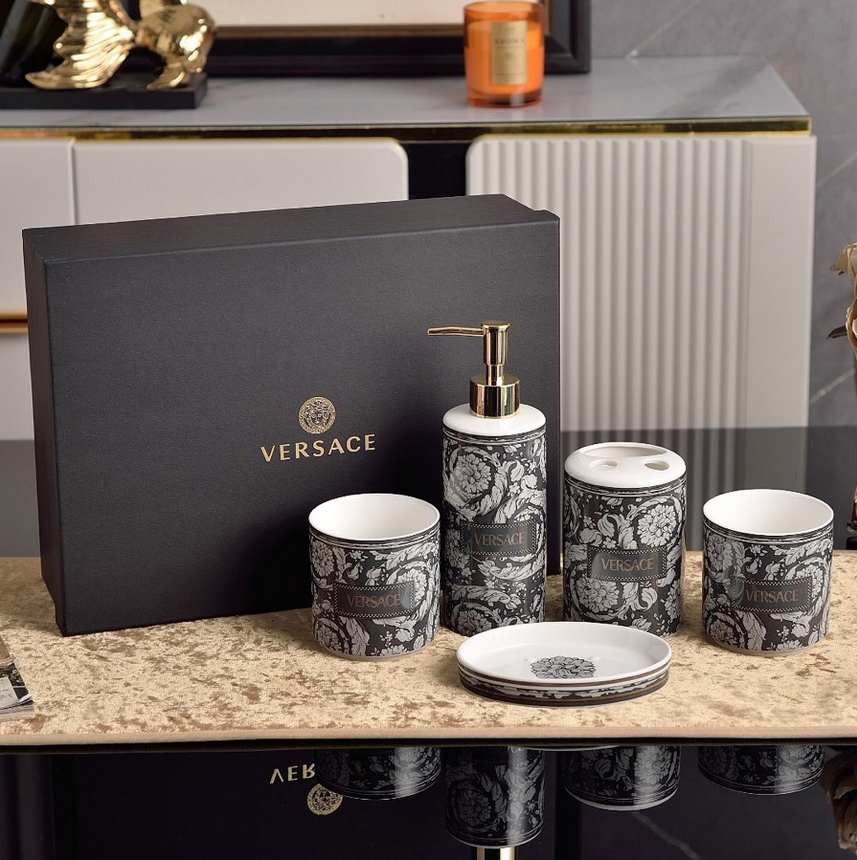 Versace five-piece bathroom set