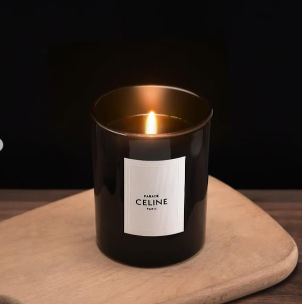 black glass CELINE perfumed candle from the Haute Parfumerie collection. - Other Brand Candles | Aleppo Gift UAE