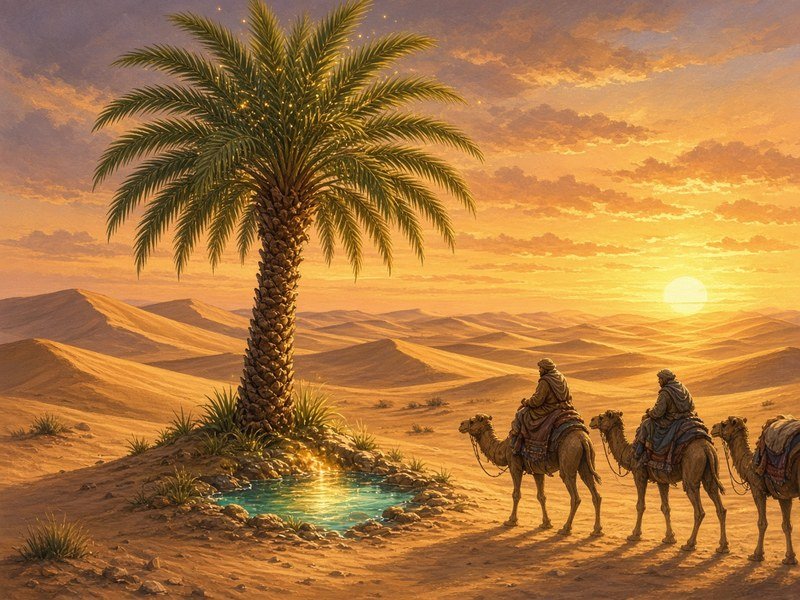 أسطورة النخلة التي دلّت القافلة