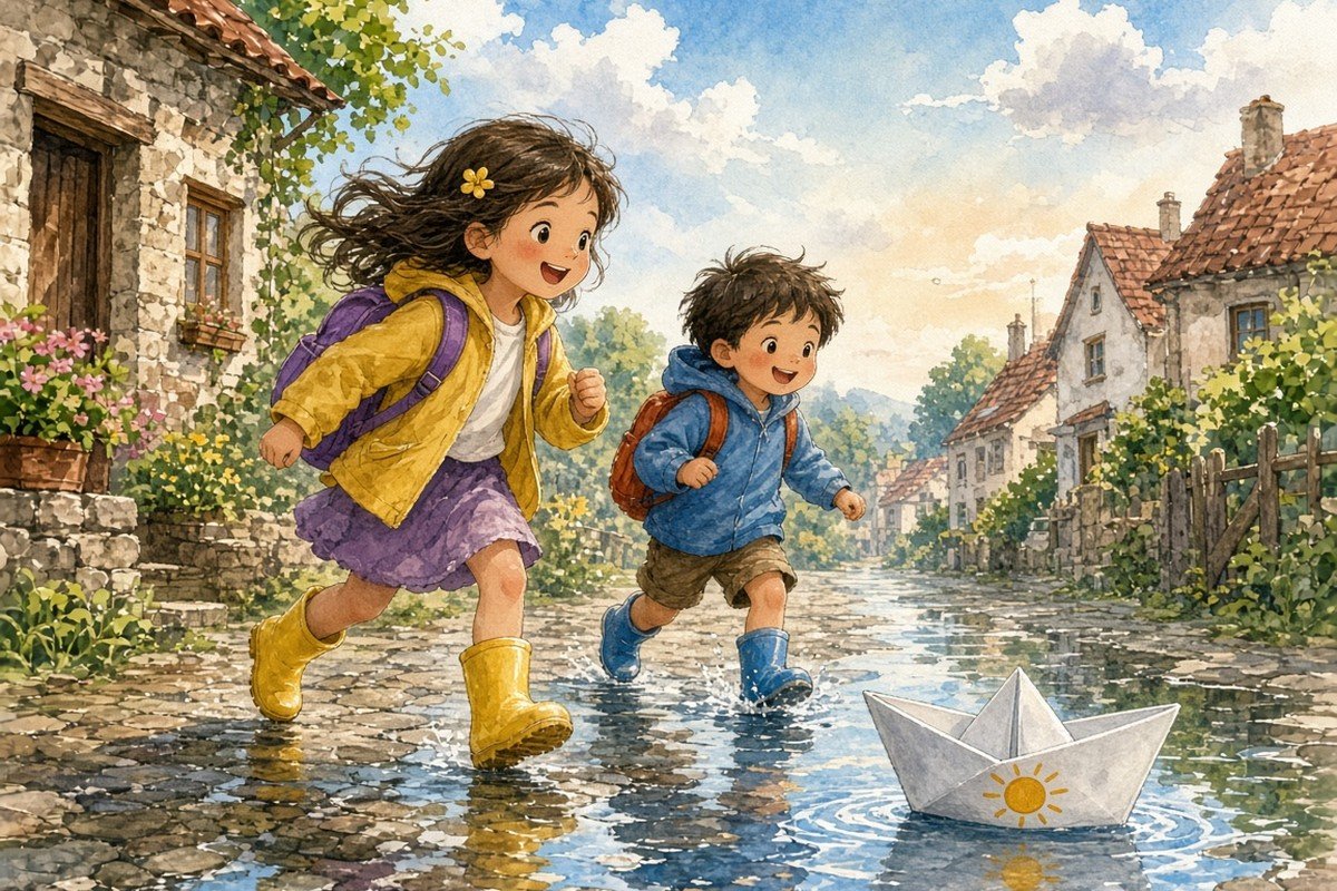 القارب الورقيّ الذي أبحر في الزقاق