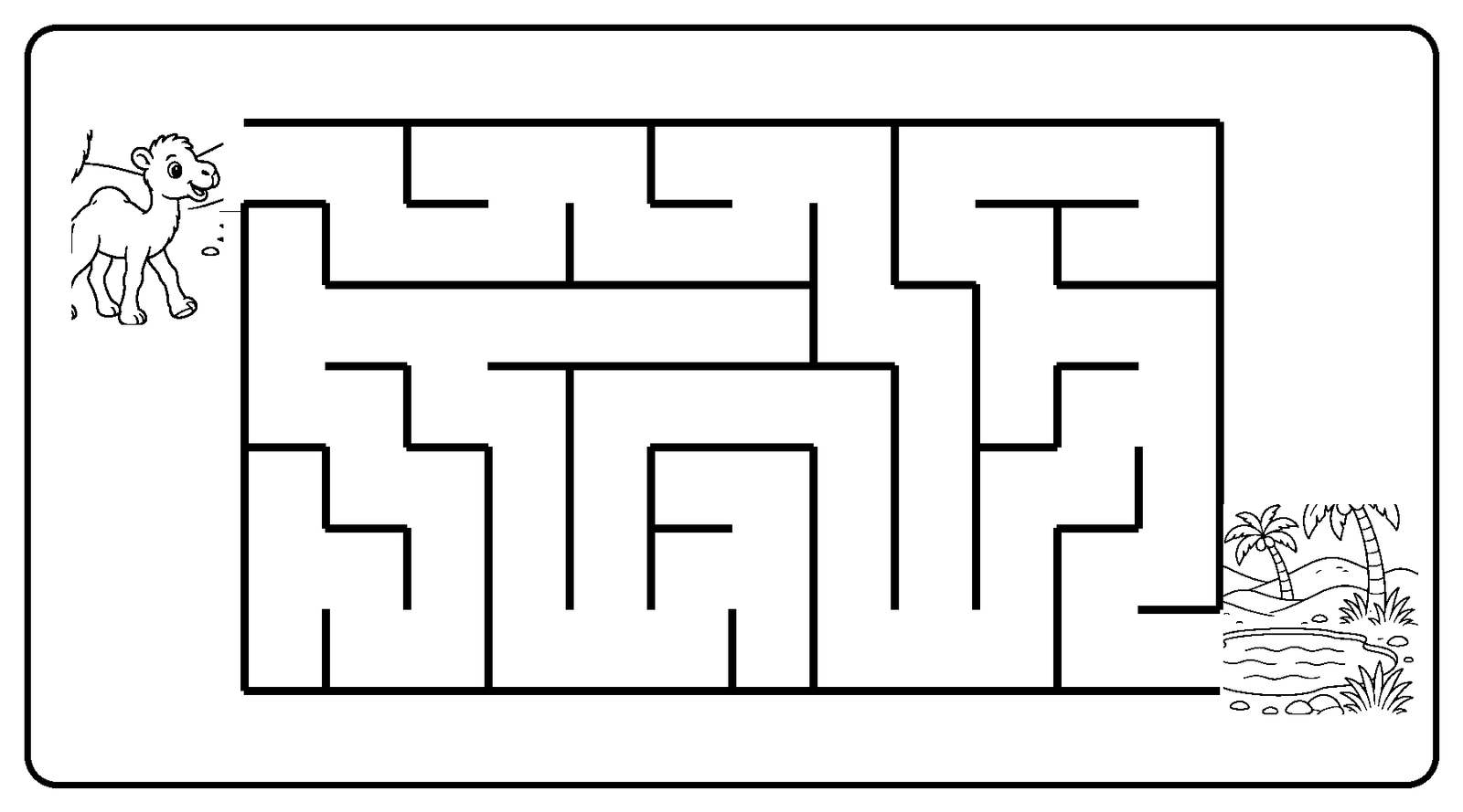 Maze: Help Sanad Reach the Oasis