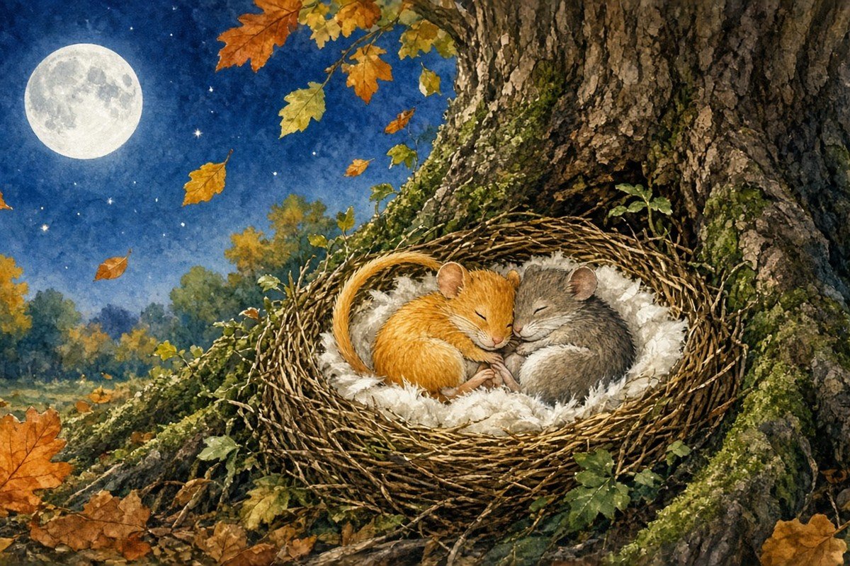 Pumpkin the Dormouse Cannot Find a Cozy Bed