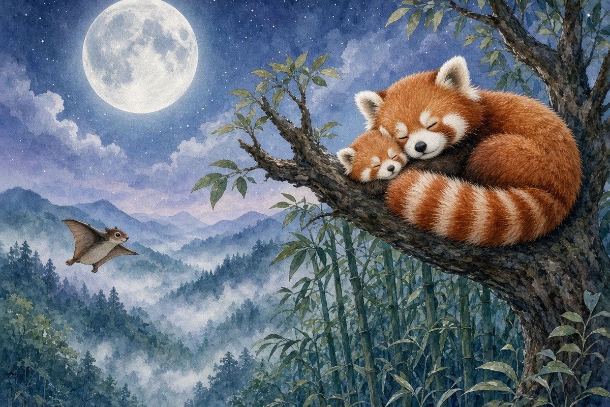 Momo the Red Panda Tries to Stay Awake All Night