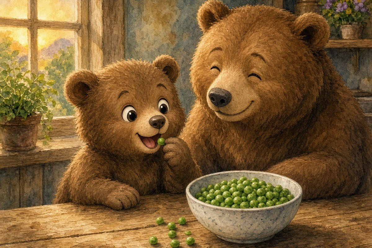 Bobo the Bear Tries Something Green