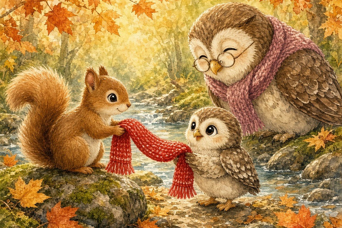 Juju the Squirrel and the Lost Red Scarf