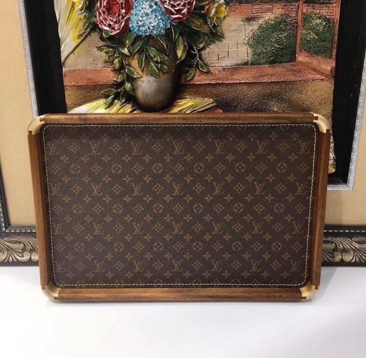 LV trinket tray  from Louis Vuitton  - Louis Vuitton Tray | Aleppo Gift UAE