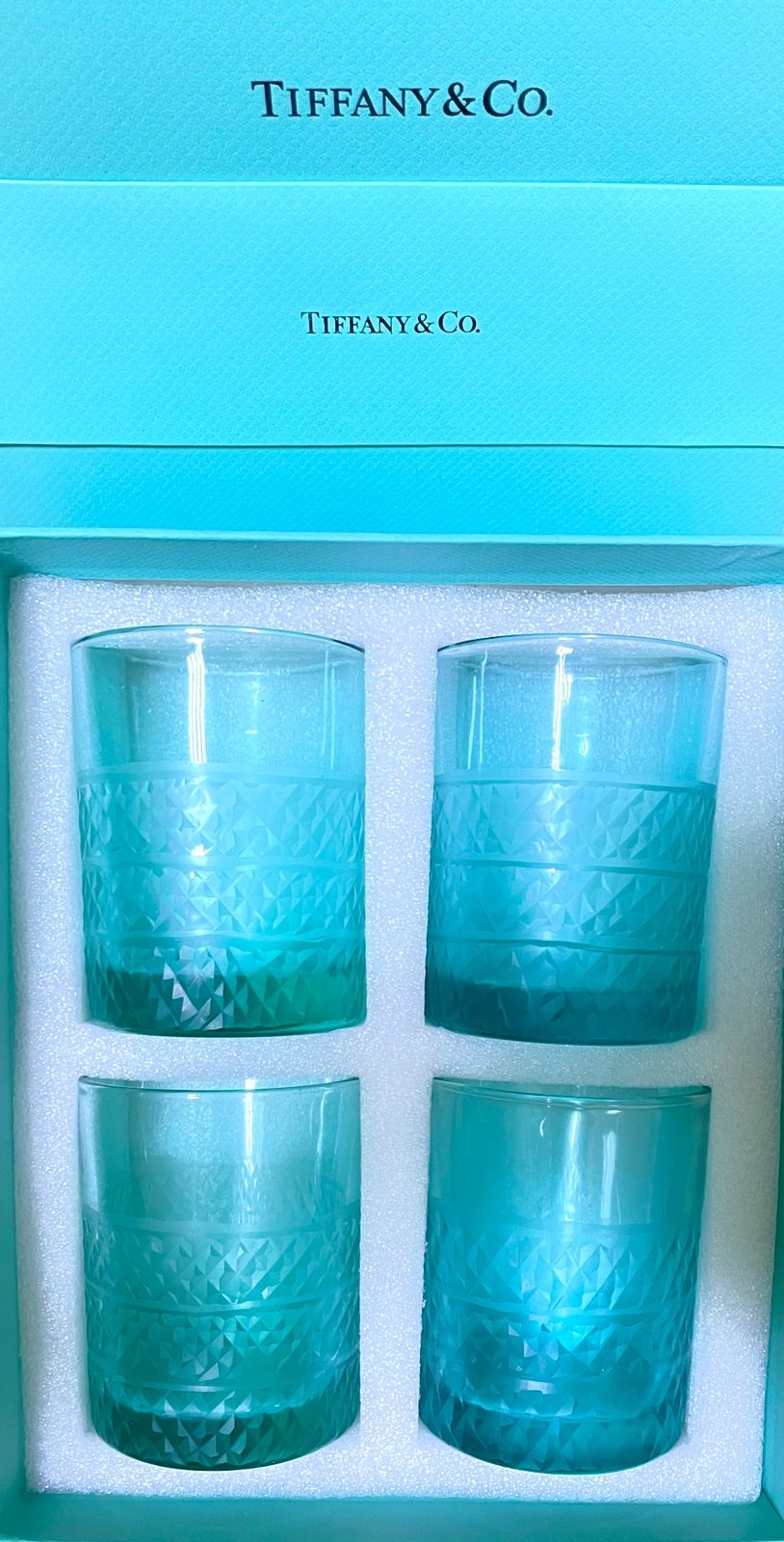 Tiffany glass set of 4 PCS - Image 3 of 3
