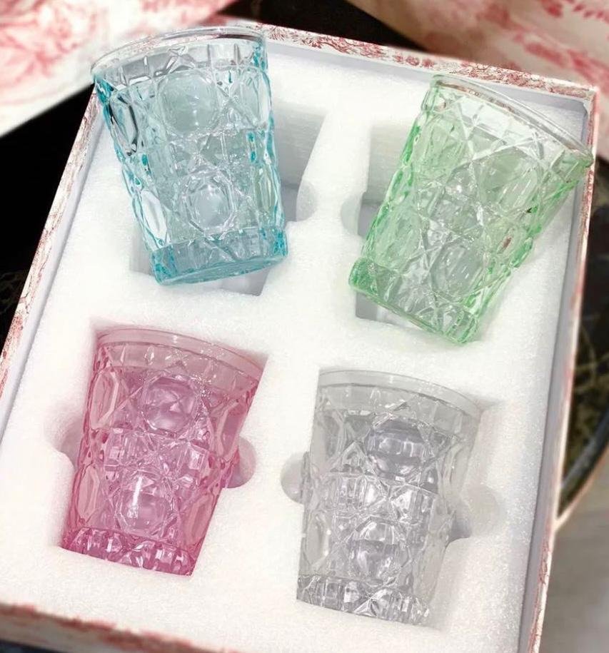 Glass set of 4 pieces - Dior Cups | Aleppo Gift UAE