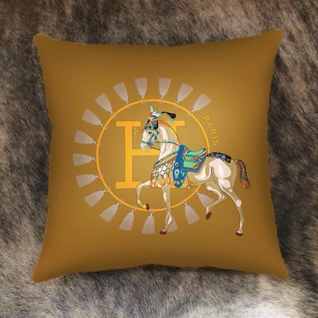 Velvet cushion from Hermes  - Hermes Antiques | Aleppo Gift UAE