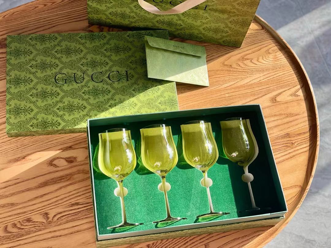 Gucci set of four green glasses  - Gucci Cups | Buy Online in UAE