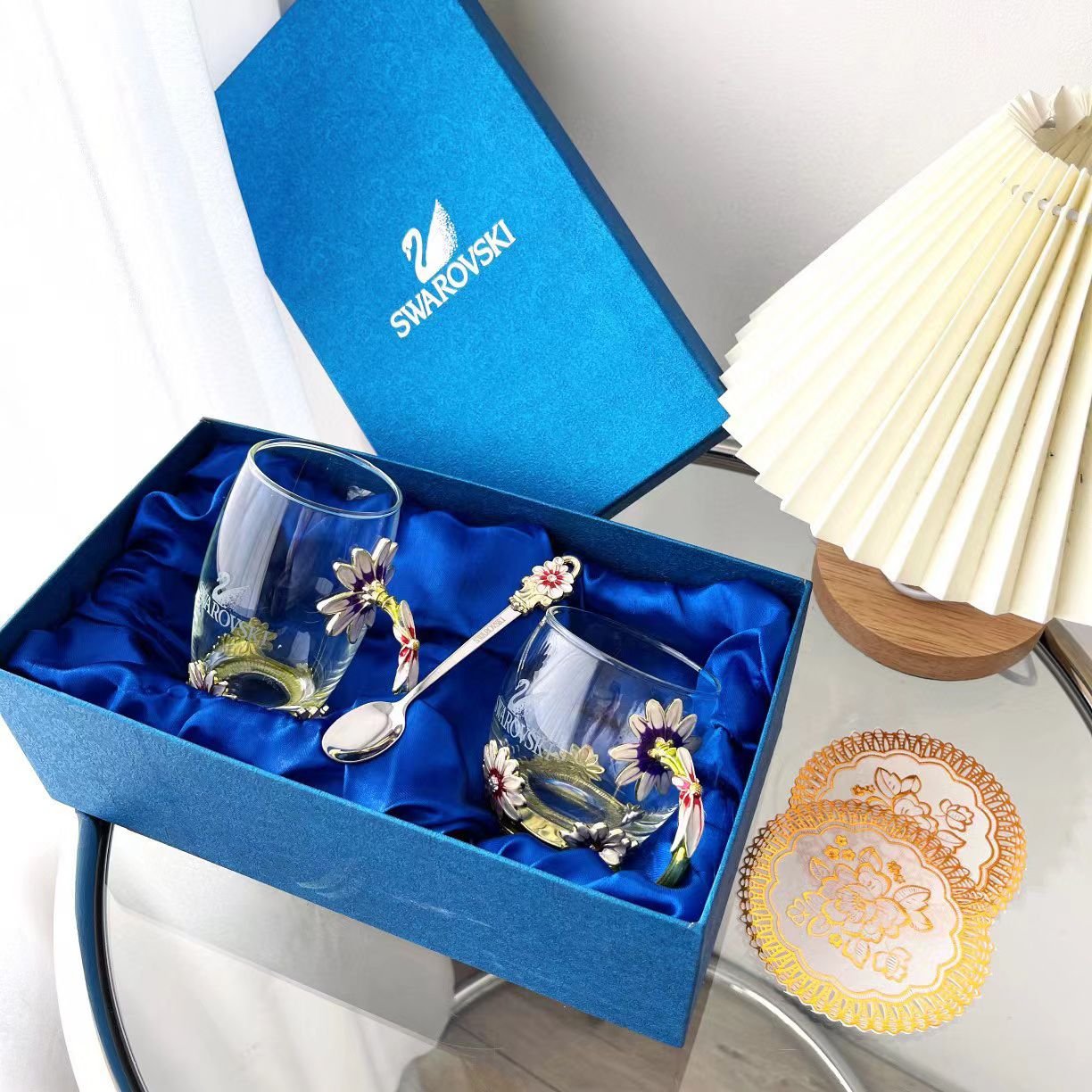 Swarovski set of two cups - Swarovski Cups | Buy Online in UAE