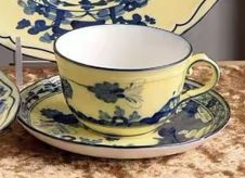 Ginori Single tea cup Yellow - Ginori Cups | Aleppo Gift UAE