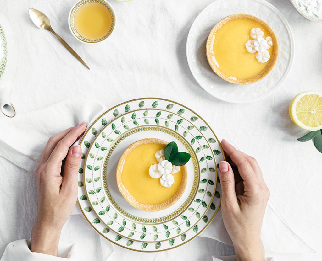 Bernardaud Set of two Tea Cups with saucers - Bernardaud Cups | Aleppo Gift UAE