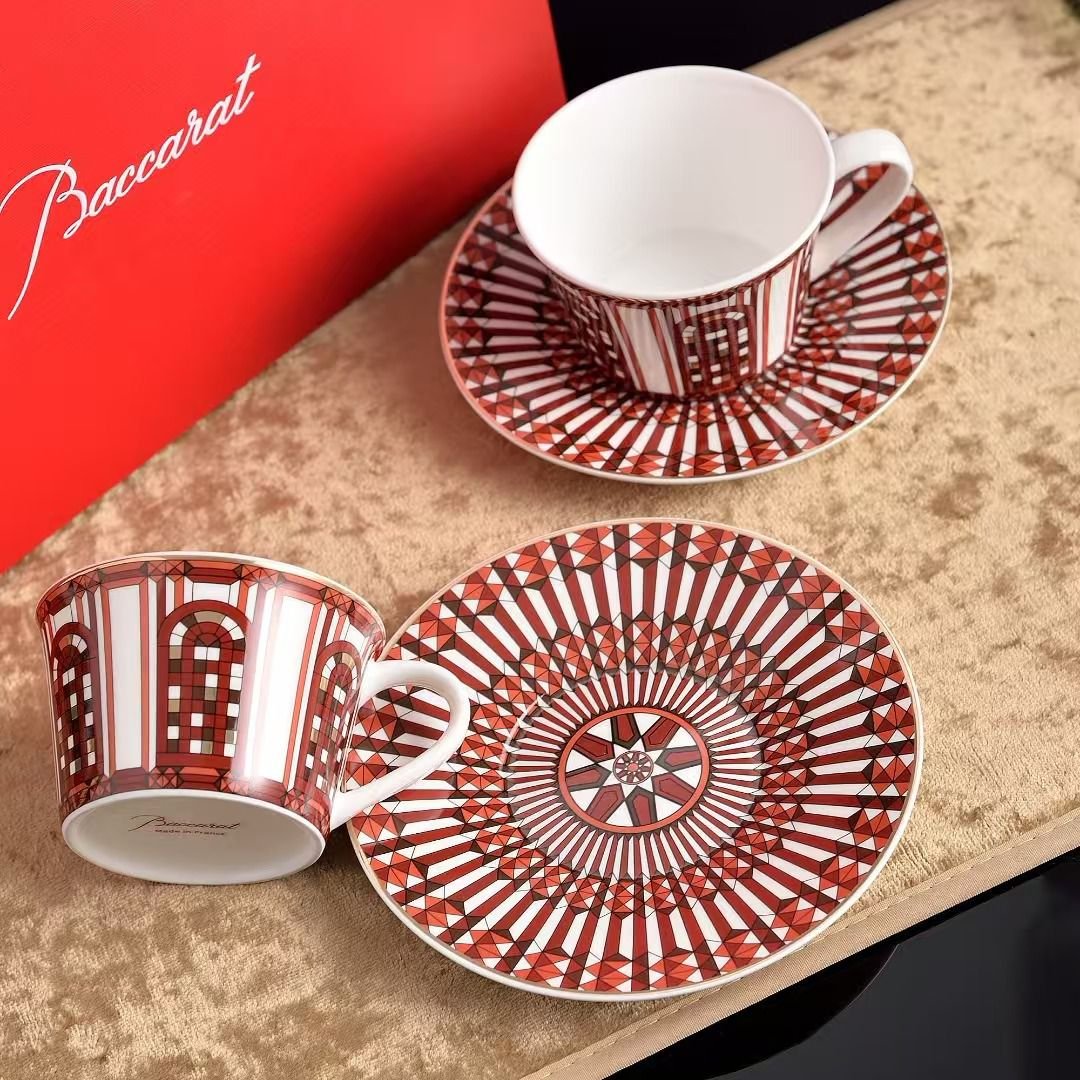 Baccarat Tea set of two cups - BACCARAT Cups | Aleppo Gift UAE