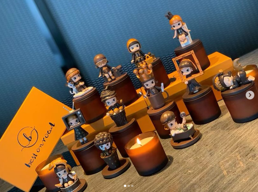 Pop Mart Hirono collectibles, likely from the "Shelter" or "Le Petit Prince" - Other Brand Candles | Aleppo Gift UAE